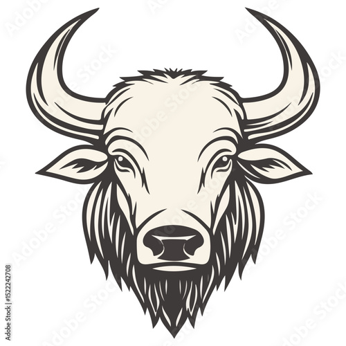buffalo, animal, vector, transparent background, cattle, isolated, mammal, cute, nature, agriculture, livestock, farm