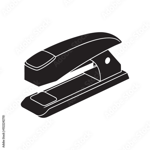 Stapler silhouette vector icon illustration design on white background