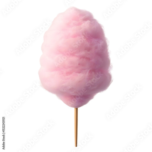 Candy cotton isolated on transparent background 