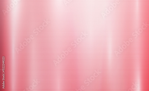 Vector pink metallic tones background. Abstract gradient bright and shiny light reflection brushed steel metal texture. Illustration for background, backdrop, web, wallpaper, print and design artwork.