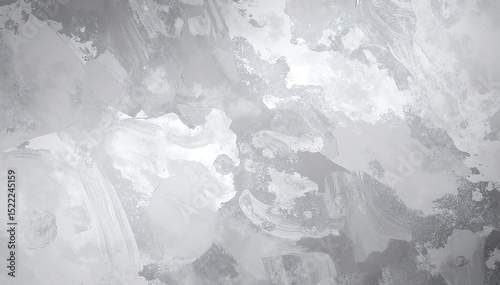 A stylish wallpaper featuring a blend of white and gray tones, adorned with elegant silver paint accents that add a touch of sophistication.