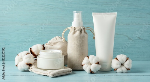Natural Skincare Products Organic Cotton Creams, Lotion, and Spray