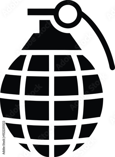 Grenade icon logo vector design template