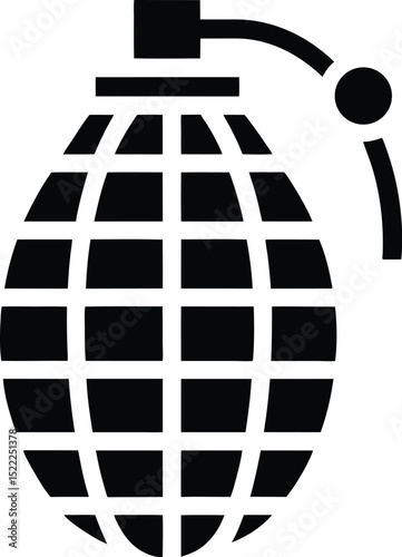 Grenade icon logo vector design template