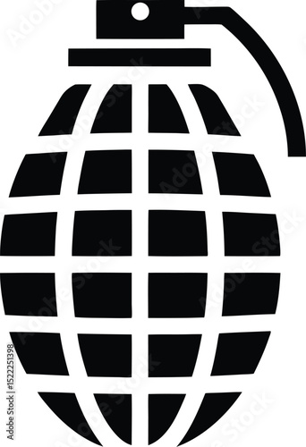 Grenade icon logo vector design template