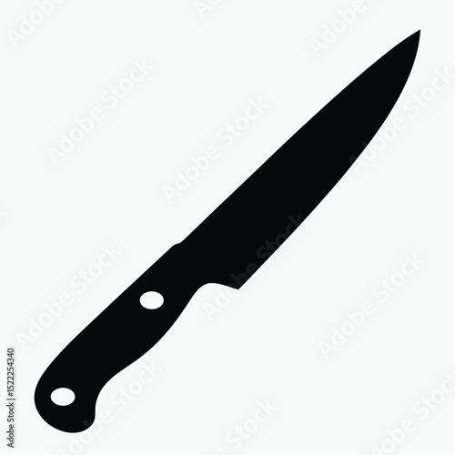 knife isolated vector on background