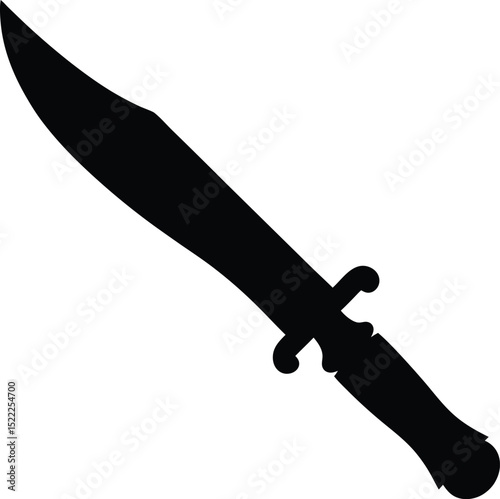 knife isolated vector on background