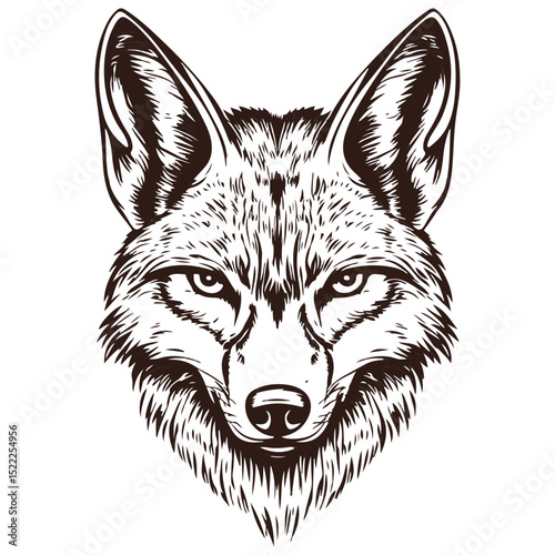 jackal, animal, vector, transparent background, mammal, isolated, nature, wild animal, wildlife, wolf, wild, canine, carnivore, predator