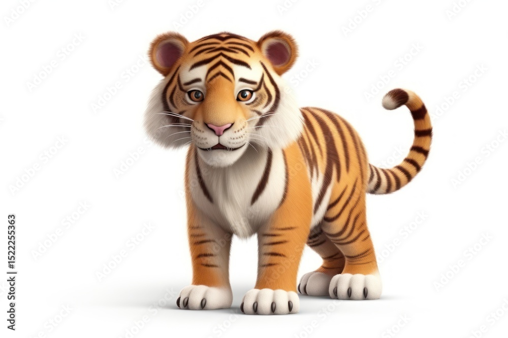 Naklejka premium Tiger wildlife animal mammal.