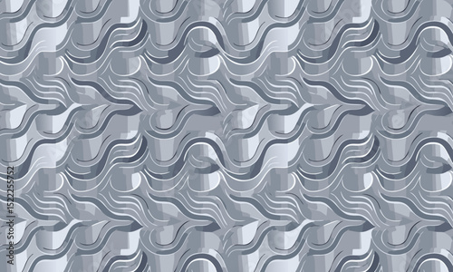 Glossy Chrome Tubes: Abstract Industrial Background