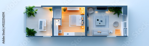 apartment, furniture, hotel, room, three-dimensional, interior, bathroom, home, kitchen, design, house, wall, architecture, blueprint, floor, idea, layout, living, model, perspective, plan, project, p