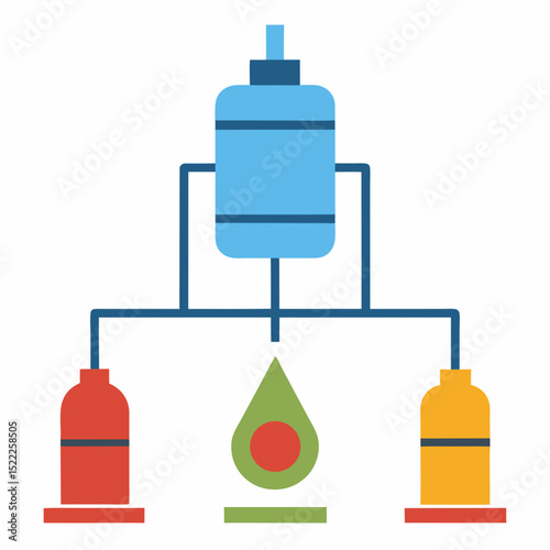 Gas Detection System illustration Transparent Background Diagram