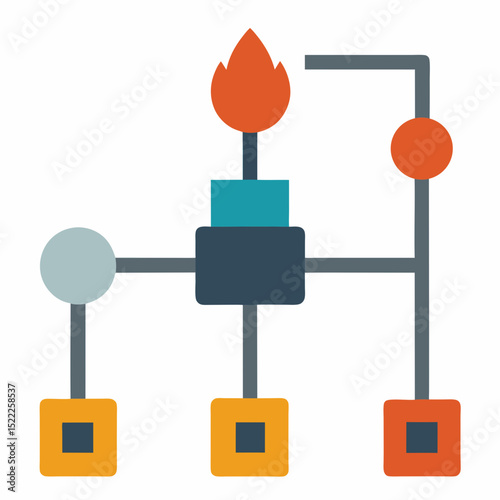Gas Detection System illustration Transparent Background Diagram