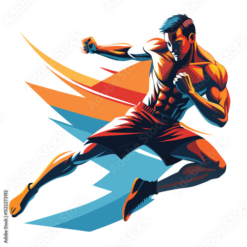 Fitness workout training athletic sport exercise vector art