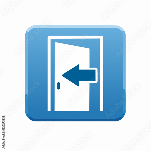 Vector entry sign for public and commercial building areas