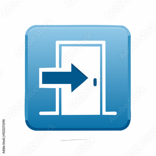 Vector entry sign for public and commercial building areas