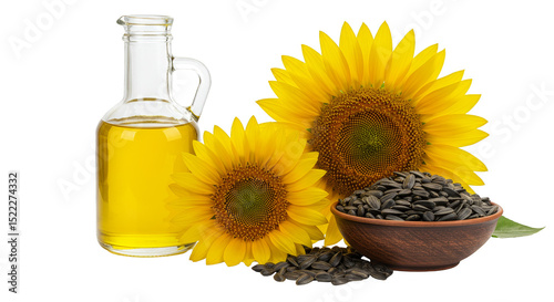 Isolated Sunflower Oil Seeds Flower Food Healthy Transparent Background