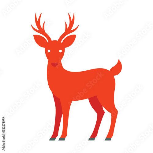 christmas deer vector illustration