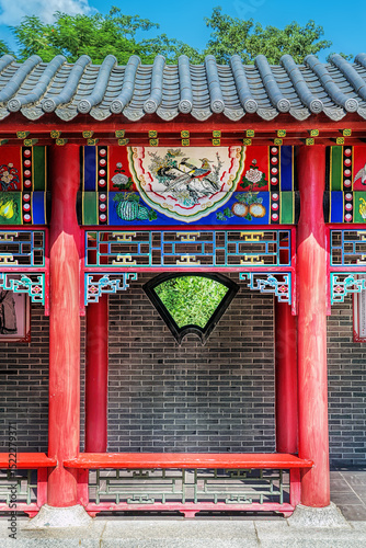 Foshan city, Guangdong province, China. Xi Qiao Mountain Guoyi Movie and TV City. Streets depicting life-size various historical scenes of China.