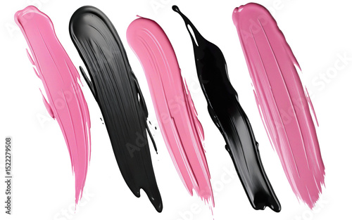 paint stroke smear on transparent background