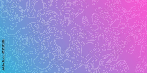 Abstract contour lines create a colorful gradient background with topographic features