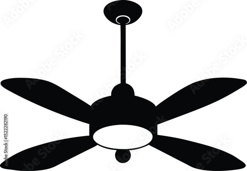 black fan silhouette