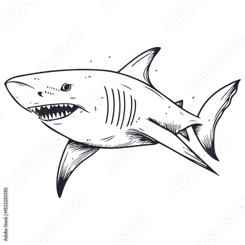 shark, underwater animal, vector, transparent background, icon, fish, sea, animal, isolated, ocean, underwater, predator, danger, wildlife, marine, dangerous, fin, nature, symbol