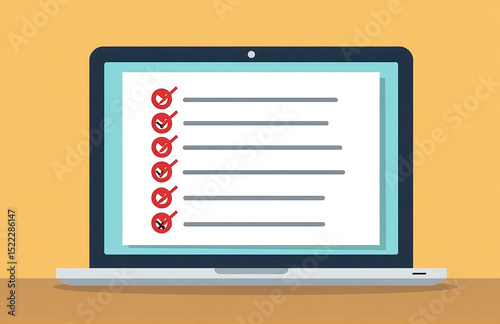 online questionnaire animated colorful doodle art style showcase possible incorrect