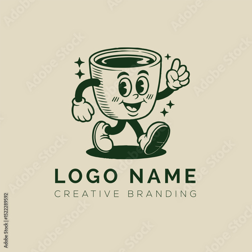 Coffee cartoon Logo 