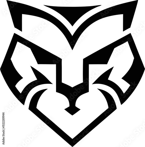 fox, tiger, or cat. Flat vector style for branding, games or digital assets.