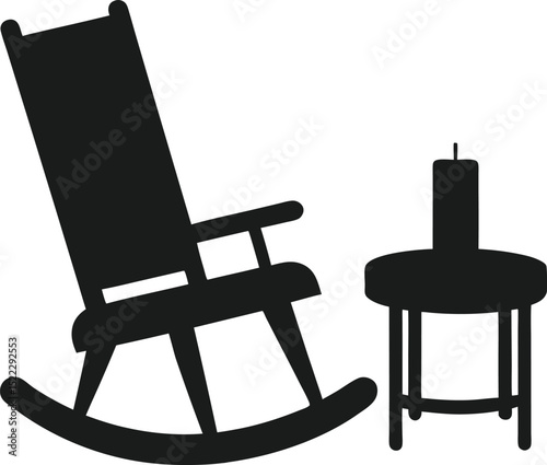 wooden rocking chair