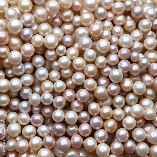 たくさんの丸型淡水パール