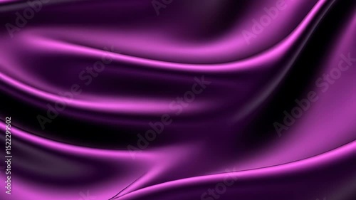 Luxurious Purple Silk Fabric Smooth Texture and Elegant Waves for Stunning Look