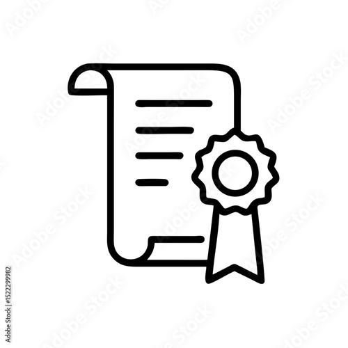 Education & Stationery Icon Illustration Vector