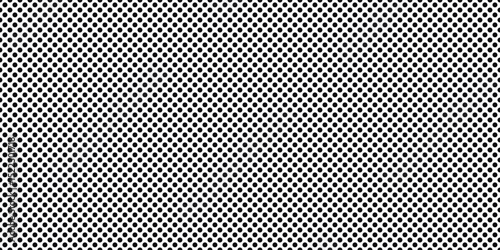 black and white vector abstract halftone background, texture for notebook, banner or poster, white sheet paper with black symmetrical polka dots, simple retro mesh pattern