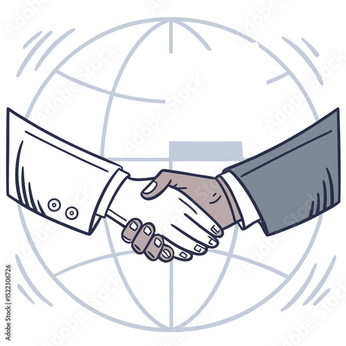  Business Handshake Icon Representing Partnership and Agreement.
