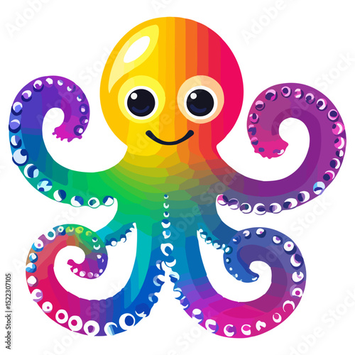 octopus, underwater animal, vector, transparent background, animal, sea, icon, nature, ocean, creature