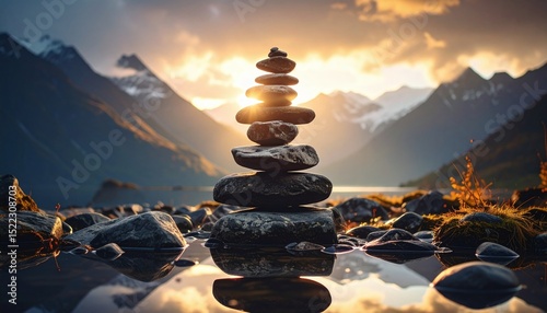 stones in the mountains