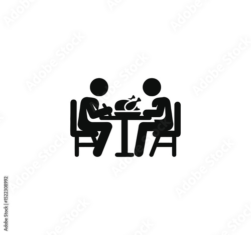 Hotel restaurants set of web icons in line style. Hotel and vacation icons for web and mobile app. Hotel services, recreational rest, relax, travel