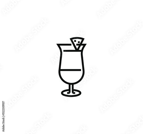glass vase on white background