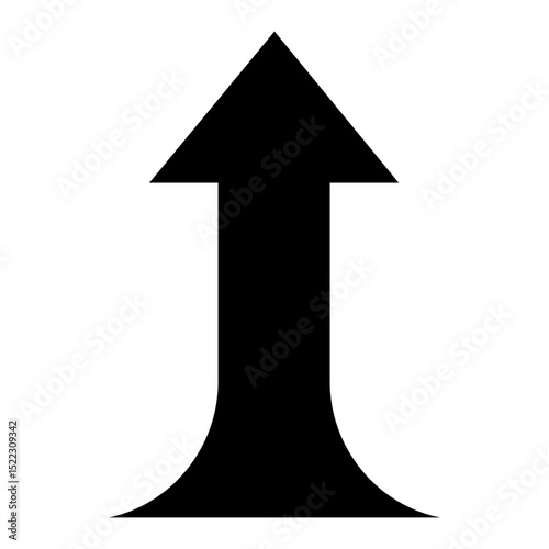 Arrow up vector icon. scroll illustration sign. Direction symbol or logo. Arrow web icon.