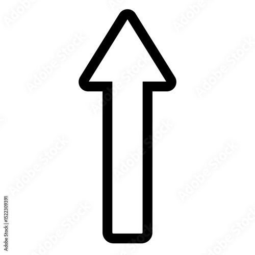 Arrow up vector icon. scroll illustration sign. Direction symbol or logo. Arrow web icon.