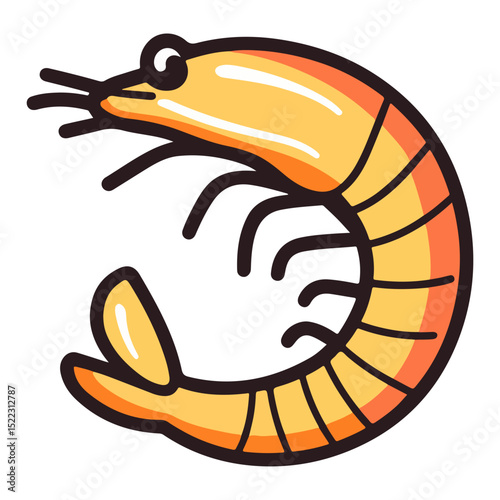 shrimp, underwater animal, vector, transparent background, animal, seafood, food, nature, icon, crustacean, cute, marine, shell, prawn
