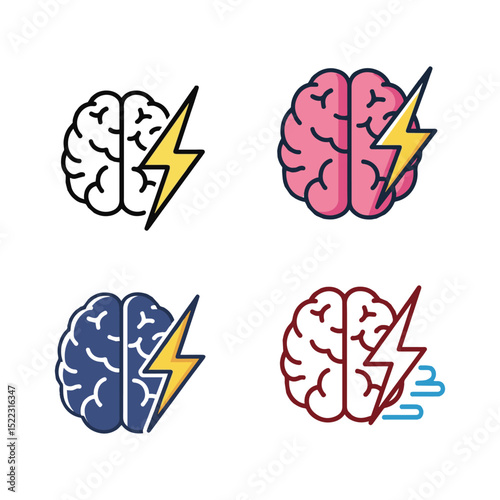 Creative Thinking and Intelligence Symbols Art & Illustration