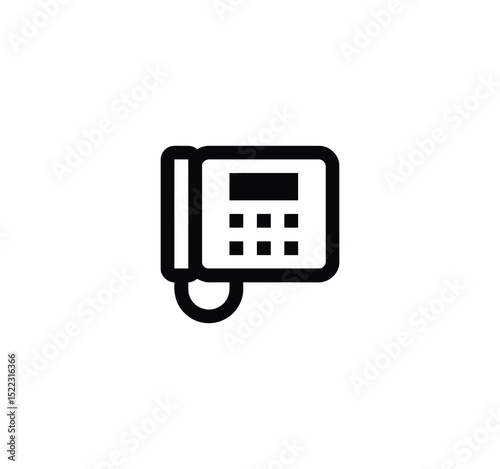 vector black phone icon