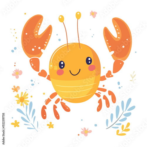 lobster, underwater animal, vector, transparent background, animal, nature, seafood, icon, food, crustacean, isolated, fresh, ocean