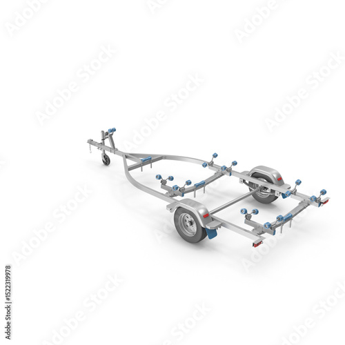 Boat Trailer Isolated on Transparent Background