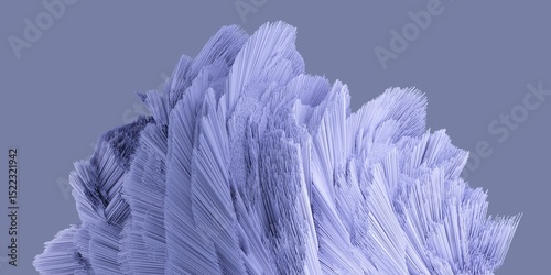 Fototapeta Naklejka Na Ścianę i Meble -  Abstract 3d detailed shape made of little sticks. 