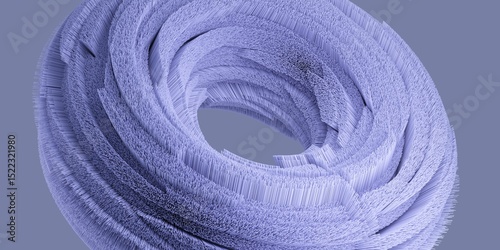 Fototapeta Naklejka Na Ścianę i Meble -  Abstract detailed shape close up view. 3d rendering.