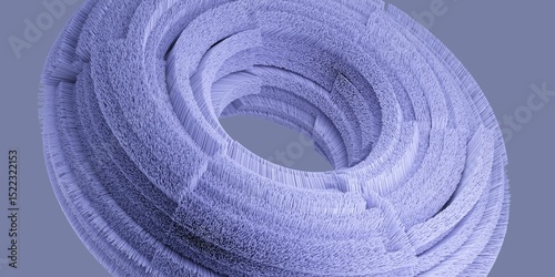 Fototapeta Naklejka Na Ścianę i Meble -  Abstract detailed shape close up view. 3d rendering.
